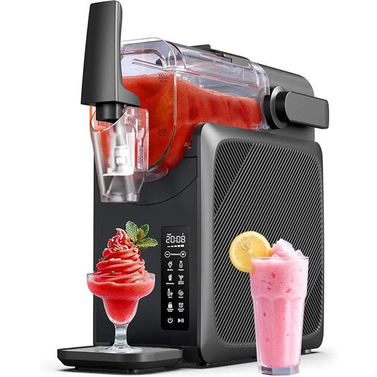 Slushie Machine, Margarita Machine with 5 Presets + Custom Option, Auto-Clean Slushy Machine for Home, No Ice Needed, 12 Hours Freshness, Frozen Drink Maker for Milkshakes Margaritas Frappés and More